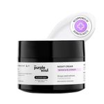 The Purple Soul Hydrating Night Cream with Grape Seed Extracts | With Hyaluronic Acid & Niacinamide | Reduces Fine Lines & Wrinkles | Anti Aging Cream For Women & Men | 40g