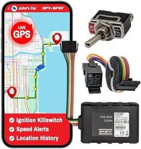 Spy Spot 4G Hard Wire Kill Switch GPS Vehicle Tracker - Remotely Disable The Ignition from Any Location - Locator Tracking Device - Black - US Coverage, Subscription Required