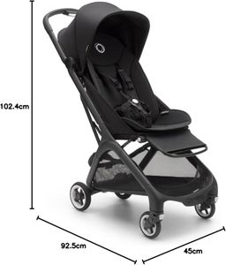 Bugaboo Butterfly Travel Stroller – Lightweight, Compact, Black