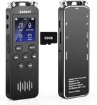 48GB GARMAY Digital Voice Recorder Upgraded 1536KBPS 3343Hours Record Capacity 32H Battery Time Voice Activated Recorder with Noise Reduction Audio Recorder with playback for Meeting Lecture…