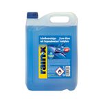 Rain-X Windscreen Cleaner with Rain Deflector, Frost Protection up to -20 °C, Hydrophobic Technology for Clear View, Removes Insects and Mud, Ready to Use, 5 L, blue