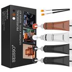 SEISSO Vinyl and Leather Repair Kit for Furniture, Sofa, Jacket, Couches, Car Seats and Purse. Easy Instructions to Match Any Color, Restore Any Material, Bonded, Italian, Pleather, Genuine
