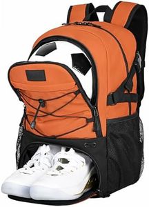 Goloni Soccer Backpack,Basketball Backpack with Ball Compartment & Shoe Compartment,Sports Bag for Basketball,Soccer, Football, Volleyball, Swim, Gym, Travel