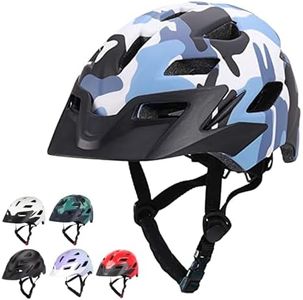 Kids Youth Bike Helmet, Adjustable Boys Girls Helmets from Children to Teen, Safety Certified and Multi-Sport Bicycle Scooter Helmet, 50-57 cm