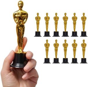 Prextex Gold 6'' Award Trophies (12 Pack) for Ceremonies or Parties