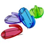 Officemate Cubicle Hooks, Assorted Translucent Colors, Pack of 5 (30181)