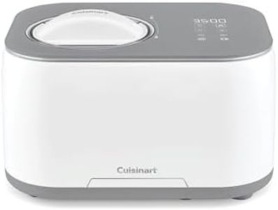 Cuisinart Freeze Ease 1-Quart Ice Cream Maker, Touchpad with 4 Presets: Ice Cream, Frozen Yogurt, Sorbet and Keep Cool, Built-In Compressor, Compact Design (ICE-90C)