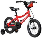 Schwinn Koen & Elm Toddler and Kids Bike, 14-Inch Wheels, Training Wheels Included, Red