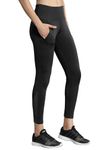 Mehrang Gym wear Mesh Legging Workout Pants with Side Pockets/Stretchable Tights/Highwaist Sports Fitness Yoga Track Pants for Women & Girls (2XL, Black)