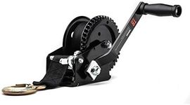 TR Industrial 1200 lb. Trailer Winch with Pre-Installed 20 ft. Strap and Hook