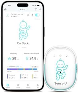 Sense-U Pro Baby Monitor – Breathing Movement, Rollover & Overheating Trackers for Better Sleep, Simple Clip-On Smart Sleep Monitor with Arousal Vibration, Audible Alerts & Sleep Analysis