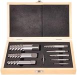 WINMAX TOOLS AUTOMOTIVE 9PCS Jumbo Screw Extractor Set Bolt Stud Pipe Remover Easy Out 5/64 to 1-1/16