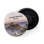 dhcrafts Fridge Magnet Multicolor Famous Tourist Place Sugarloaf Mountain Brazil Glossy Finish Design Pack of 1