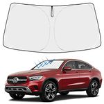 Proadsy 2024 Upgrade Front Windshield Sun Shade Foldable Sunshade Protector Custom Fit 2024-2016 Mercedes Benz GLC Winter Accessories