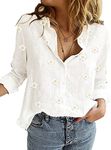 Livonmone Women's Blouse Casual Lon