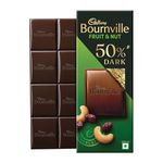 Cadbury Bournville Fruit and Nut Dark Chocolate Bar, 80 g