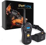 PetSpy P620 Dog Training Shock Collar for Dogs with Vibration, Electric Shock, Beep; Rechargeable and Waterproof Remote Trainer E-Collar - 10-140 lbs (One Dog)