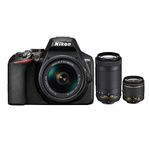 Nikon D3500 DX-Format DSLR Two Lens Kit with AF-P DX Nikkor 18-55mm f/3.5-5.6G VR & AF-P DX Nikkor 70-300mm f/4.5-6.3G ED VR (Black) with 16 GB SD Card and Case