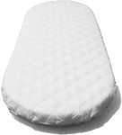 Baby Moses Pram Basket Mattress Water Proof Cover Thick Oval Shaped [Made in UK] [28 Sizes] (71 x 30 x 4 CM)