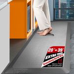 Anti Fatigue Mat Kitchen Mats Cushioned,Thicken Core Foam 20x39x9/10-Inch,Perfect for Kitchens,Standing Desks and Garages,Phthalate Free,Relieves Foot,Knee,and Back Pain(Gray,20"x39")