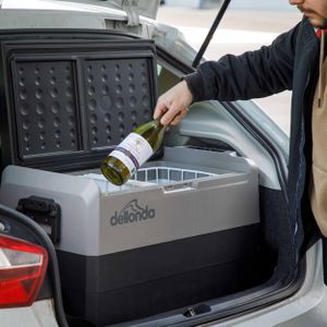 Dellonda 60L Portable Car Fridge Freezer – Dual Zone, 12/24/230V