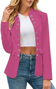luvamia Oversized Blazer Womens Blazer Jacket Womens Casual Blazer Hot Pink Blazer Womens Work Clothes Size Large Size 12 14