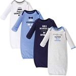 Luvable Friends Baby Girls' Cotton Gowns, Gentleman, Preemie-Newborn