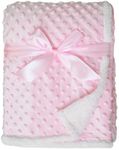 American Baby Company Heavenly Soft Chenille Sherpa Toddler Blanket, Warm and Cozy, Pink, 36" x 48" for Boys and Girls, Versatile for Nap Time, Preschool and Travel