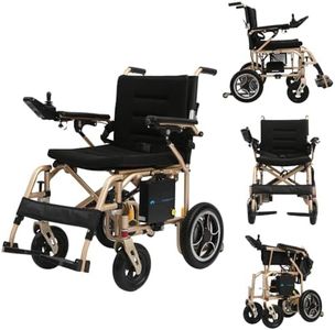 Glider Mobility Nova Lite Lightweight Folding Electric Wheelchair – Dual 250W Motors, 24V 10Ah Lithium Battery, 14-Mile Range, 8km/h Speed, 120kg Capacity, Airline Approved, Portable Powerchair