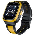 Boat Wanderer Smart, Kids Watch, 2-Way Video & Phone Call, GPS Tracker, Emergency SOS, Geo Fencing, 4G Sim Compatible, Parental Controls,1.4" Display, smart Watch for Boys Girls (Sunshine Yellow)