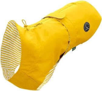 HUNTER Milford Dog Raincoat with Harness and Collar Opening, 40, Yellow