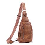 CLUCI Crossbody Bags for Women Sling Bag for Woman Cross Body Purse for Women Fanny Pack Leather Sling Travel Bag