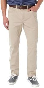 Fair Harbor The Horizon Stretch 5 Pocket Pant –– Men's Everyday Pant, 32-Inch Inseam –– Tailored Look and Stretchable Waistband, 4-Way Stretch Khaki