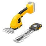 Handheld Grass Trimmer & Hedge Trimmer Compatible with DeWALT 18v 20v Max Battery for Garden & Lawn(Battery not Included)