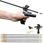 Piaoyu Hunting Fishing Slingshot Archery with Arrows and Laser, Multifunctional Slingshot (Package A)