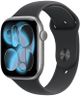 Apple Watch Series 11 [GPS + Cellular 46mm] Smartwatch with Space Gray Aluminum Case with Black Sport Band - M/L. Sleep Score, Fitness Tracker, Health Monitoring, Always-On Display, Water Resistant