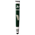 Team Golf MLB Oakland Athletics Golf Putter Grip with Removable Gel Top Ball Marker, Durable Wide Grip & Easy to Control