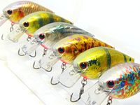 wLure Minnow Crankbait for Bass Fishing Bass Lure Jerkbait Fishing Lure (HC25KB4, with Tackle Box)