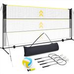 Vanku 17ft Portable Volleyball Badm