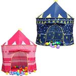 DENNY CHILDRENS KIDS POP UP WIZARD PRINCESS TENT INDOOR/OUTDOOR PLAYHOUSE (Princess Pink)