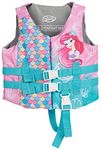 SwimWays Disney Princess Swim Trainer Life Jacket, US Coast Guard Approved Life Vest Kids Swim Vest, Pool Floats & Life Jackets for Kids 33-55 lbs, Ariel