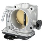 VekAuto Throttle Body Assembly Compatible for Honda Accord 3.5L V6 - Gas 2008-2012, 64.5mm Aluminum Alloy Silver Tone Engine Throttle Body Actuator