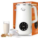 Vunvooker 35oz Automatic Nut Milk Maker Machine,8 in 1 Multi Functional Homemade Plant-Based Milk,Soy Milk,Almond Milk,Oat Milk,Juice,Soy Milk Maker with Delay Start/AutoClean/KeepWarm/Boil Water