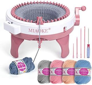 KSmart Loom Knitting Machine with Row Counter,Knitting Board Rotating Double Knit Loom Machine for Adults/Kids Gift