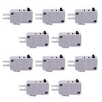 Taiss/10pcs Micro Limit Switch Universal Microwave Door Oven Freezer Series AC/DC 125V 250V Snap Action for Arduino V-15-1C25