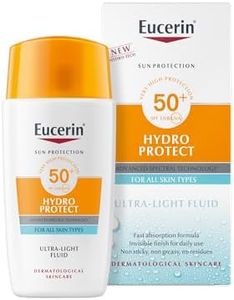 Eucerin Sun Face Hydro Protect Ultra-Light Fluid SPF 50+ Cream for All Skin Types, Even Sensitive Skin with Advanced Spectral Technology 50ml