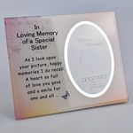 Angraves Special Sister Memorial Glass Mirror Photo Frame