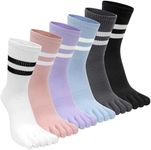 Kevaler Womens Toe Socks Tennis Soc