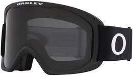 Oakley O-Frame 2.0 Pro S OO7126 Matte Black/Dark Grey Ski Goggles For Men For Women + BUNDLE with Designer iWear Eyewear Kit