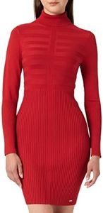 Morgan Robe Tricot col roulé RMENTO Casual Dress, Rosso (Tango Red Tango Red), Small (Taglia Produttore: TS) Women's